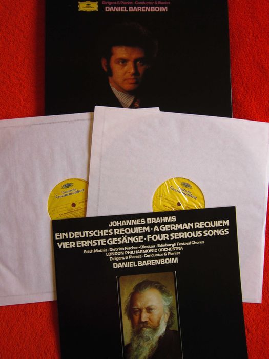 vinil Daniel Barenboim Brahms ‎German Requiem,Four Serious Songs 1972