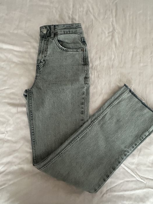 Сиви дамски дънки Stradivarius