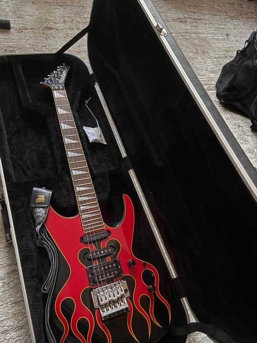 Chitara jackson Dinky DK2 Hot Rod Flames MIJ