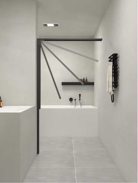 Невидима сгъваема завеса параван за душ