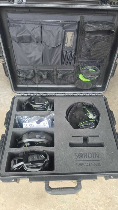Sordin Sharp Bluetooth – Професионални антифони с микрофон | Нови | Пълен комплект в куфар