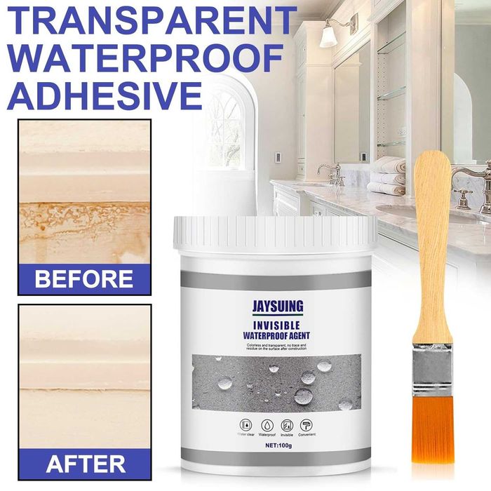 Водоустойчиво прозрачно лепило против течове, Уплътнител