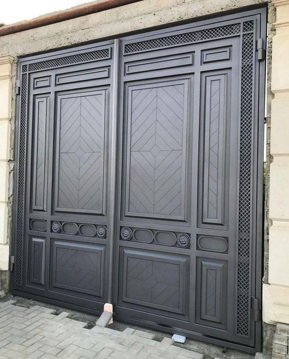 Ворота в стиле хай-тек премиум класс