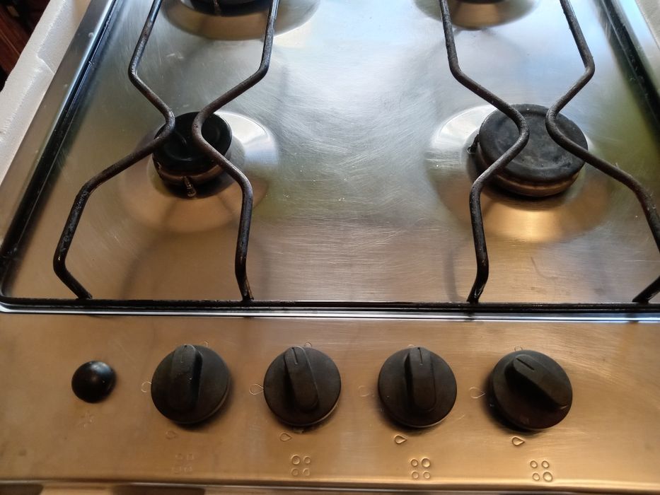 Plita Zanussi inox, cu gaze
