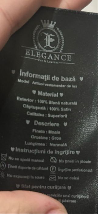 Blana naturala , full blana !!se face si vesta