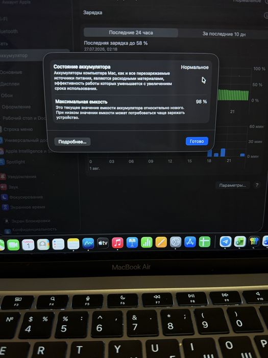 MacBook Air M1 8/256гб