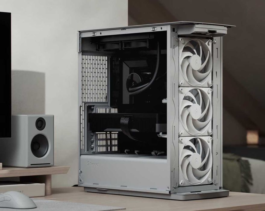 НОВИ ! Компютърна кутия Fractal Design Define One Light TG/BLACK SOLID