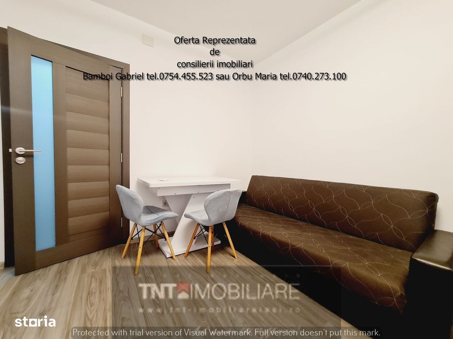 Apartament cu 2 camere în Podu Roș mobilat modern 5 min. Palas Mall