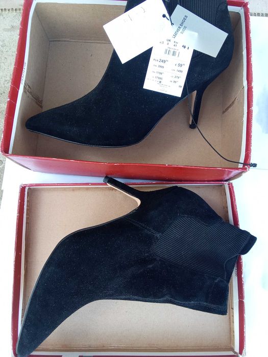 Botine dama piele, cu eticheta