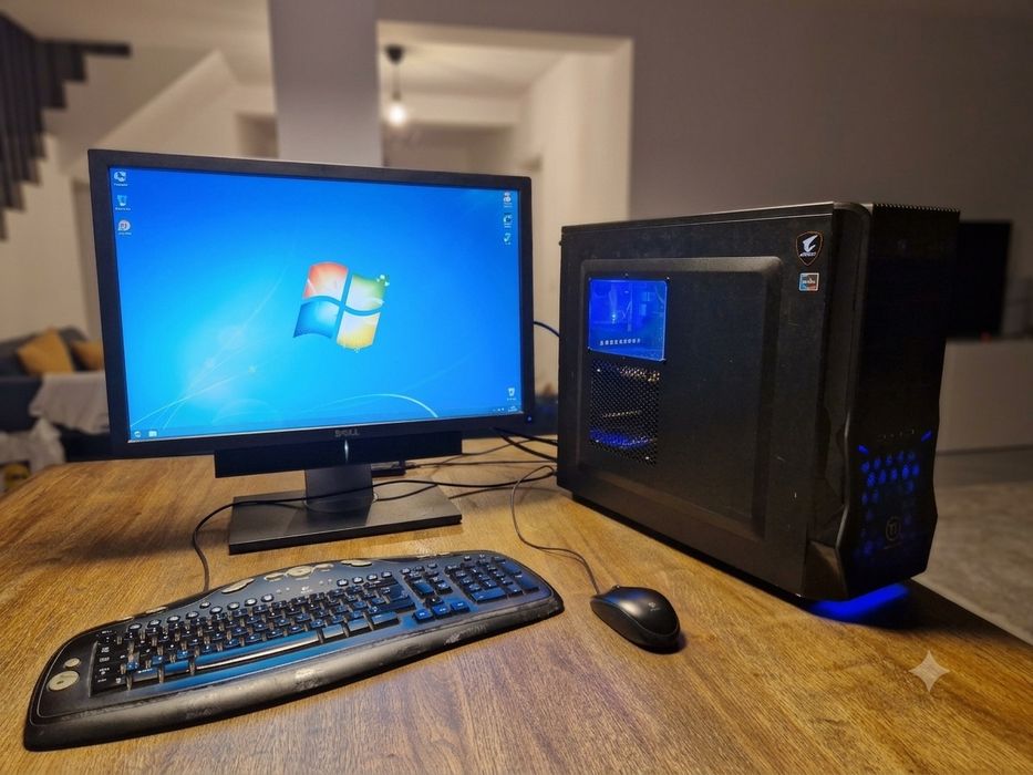 PC Gaming Retro recondiționat profesional – AMD Phenom X4 / GTX 560 Ti / Carcasă Thermaltake / Windows 7