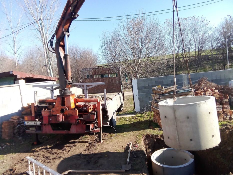 Услуги с Камиони с Кранове,Услуги с автокранове.