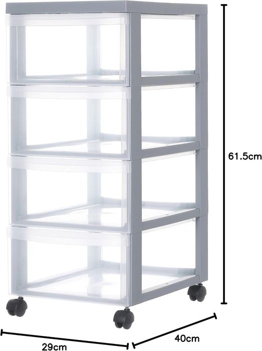 Шкаф с чекмеджета на колела – удобна организация за дом и офис