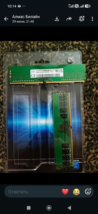 ОЗУ для ПК, ddr4 , 3200 , 8gb×2