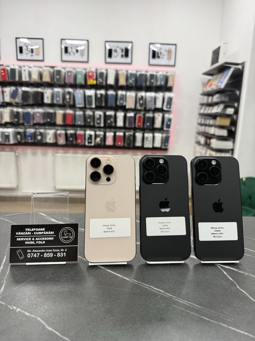 iPhone 16 Pro | 128Gb/256Gb | Ca NOU | Garantie | phonelab.ro