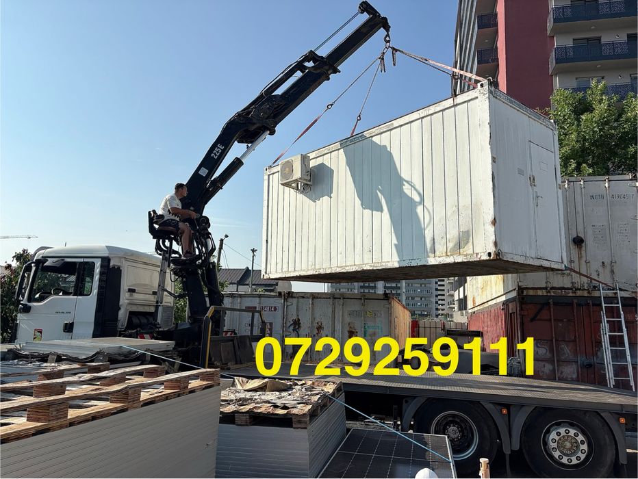 INCHIRIEZ  CAMION CU MACARA  , Platforma    utilaje