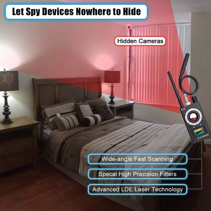 Detector Profesional 4 in 1 pentru Aparate Spionaj, Portabil