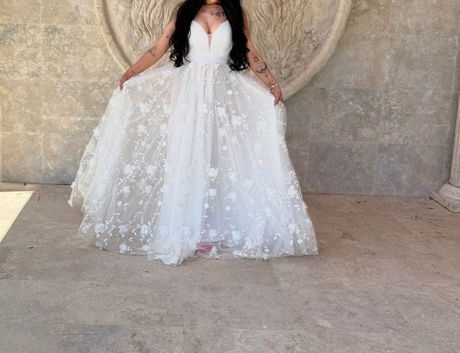 Rochie albă lungă