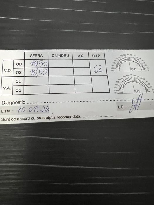 Ochelari de vedere Calvin Klein dioptrie +0,5