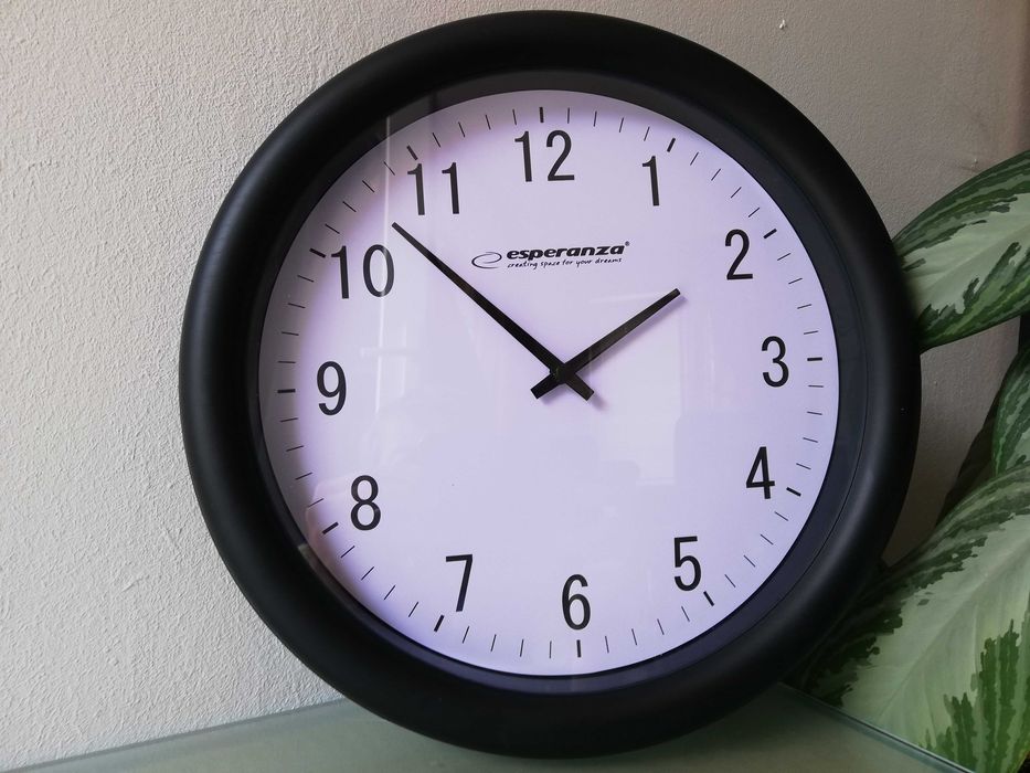 Ceas de perete cu radio control, 30 cm,interior-exterior, f. silentios