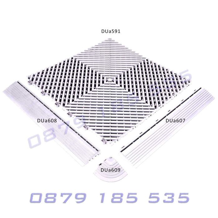 PVC модулна подова настилка гараж квадратна плочка