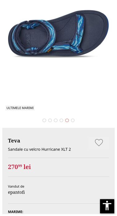 Teva Sandale Hurricane XLT 2, Bleumarin, 33/34 EU unisex