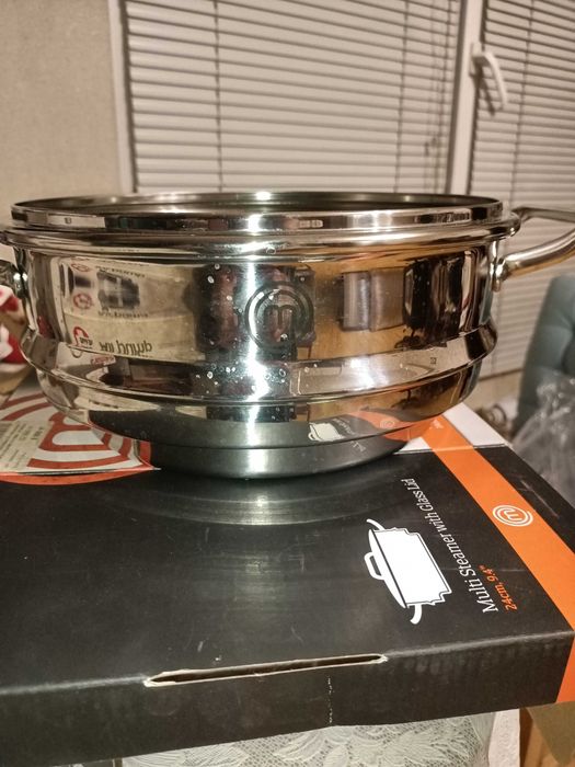 Мультипароварка со стеклянной крышкой