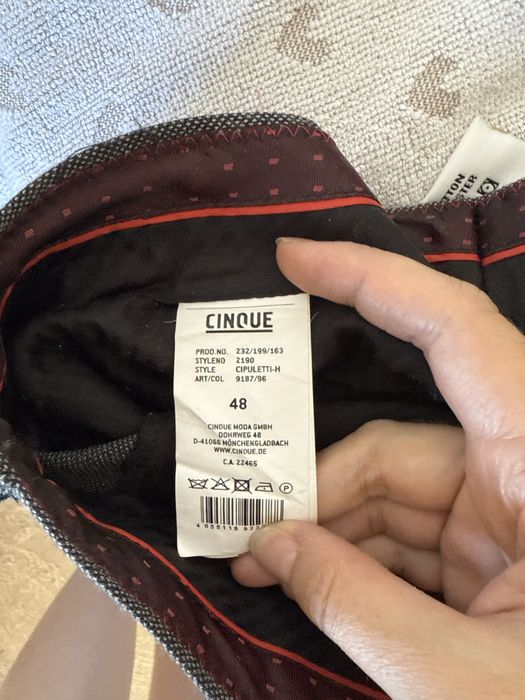Мужской костюм CINQUE (пиджак+брюки), оригинал, размер 48
