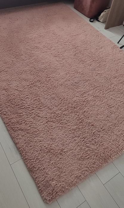 Covor pufos roz pudra 160x230 cm