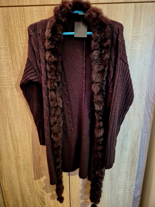 Cardigan elegant cu blanita