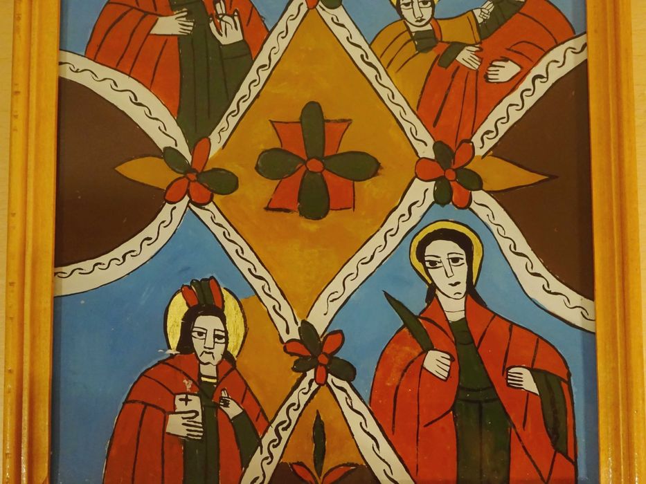 Icoana rara ‘Masa Raiului’, pictura de Feur Gheorghe, Nicula