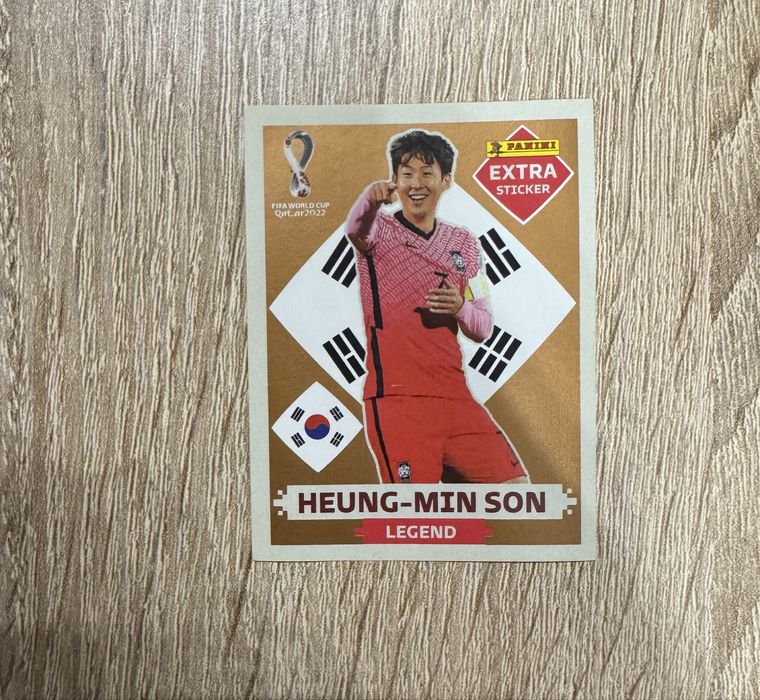 Mbappe и Son Panini WC22 Legend стикер