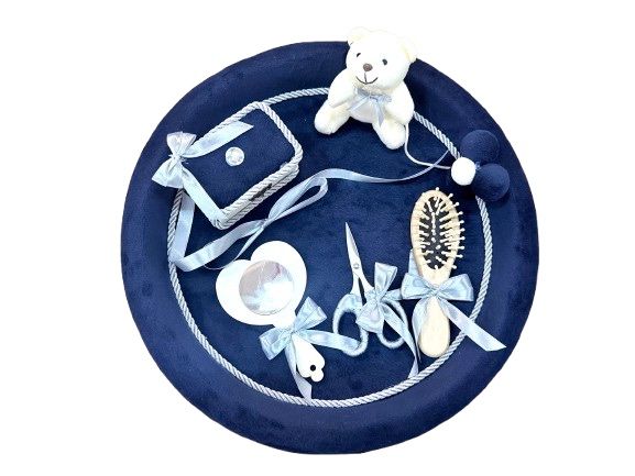 Set tavita mot/turta, 6 piese din catifea