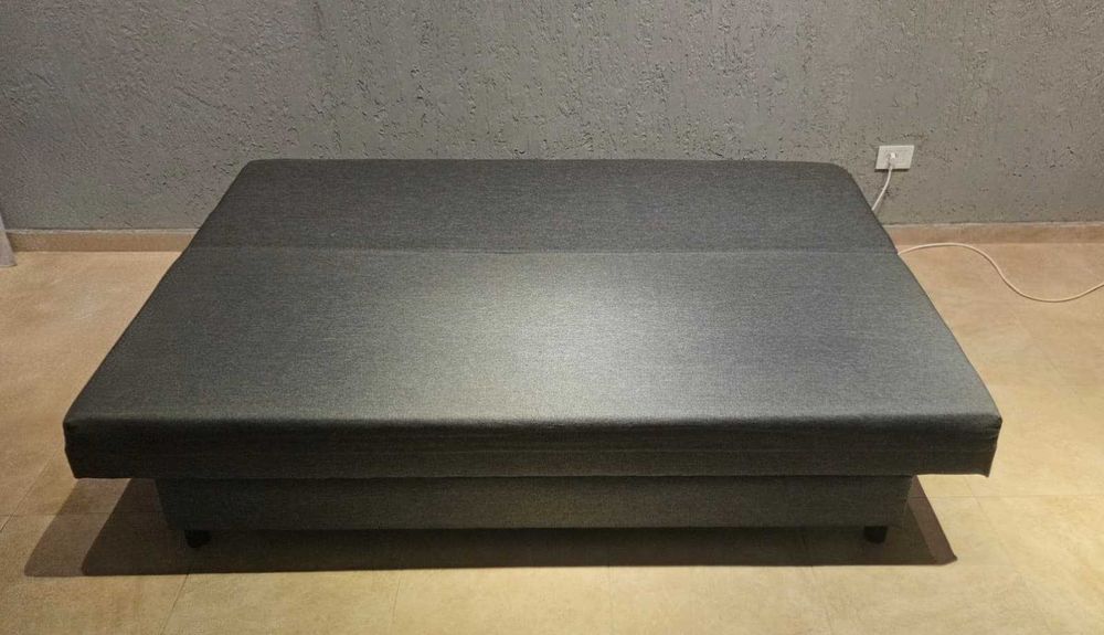 Canapea extensibila 3 locuri, Knisa gri-bej ALVDALEN IKEA