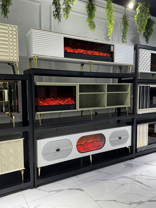 Электрокамины под ТВ