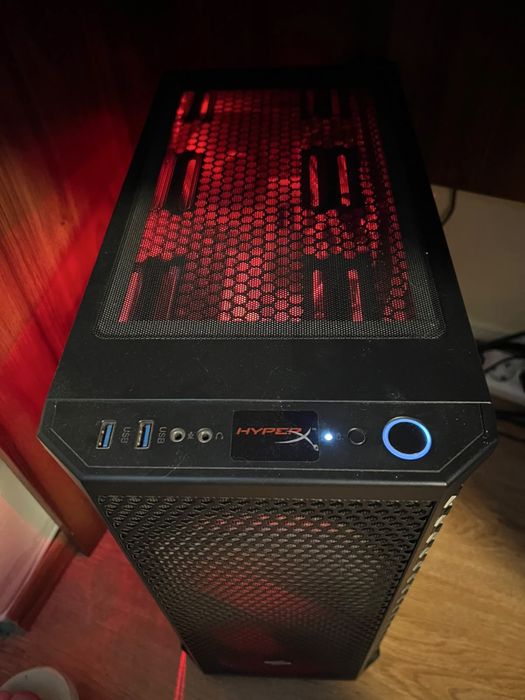 PC Gaming Ryzen 5 1600, RX 570 8GB, 16GB DDR4, SSD+HDD + Monitor 24"