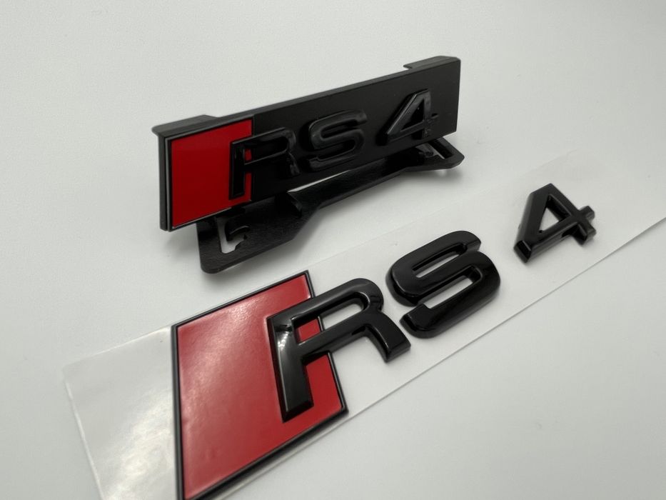 Set Embleme Audi RS4 negru s-line