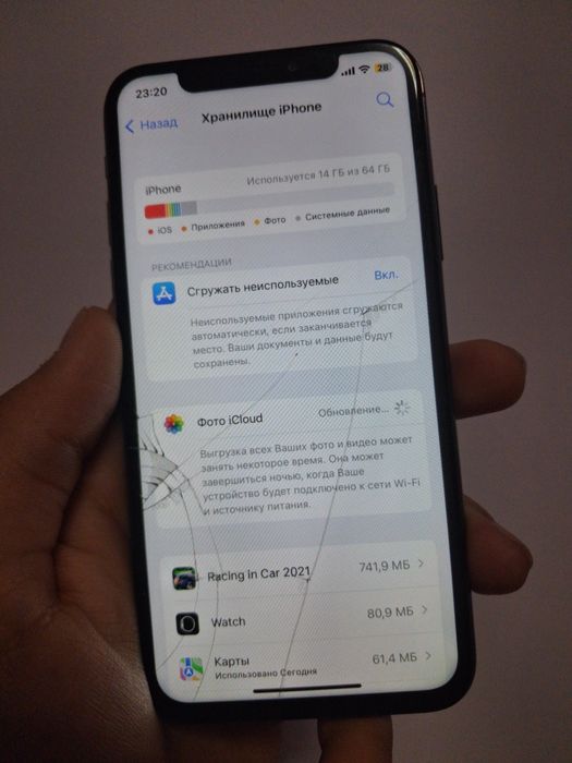Iphone x 64gb srochno sotiladi Айфон х 64гб продаю в хорошем состаяние
