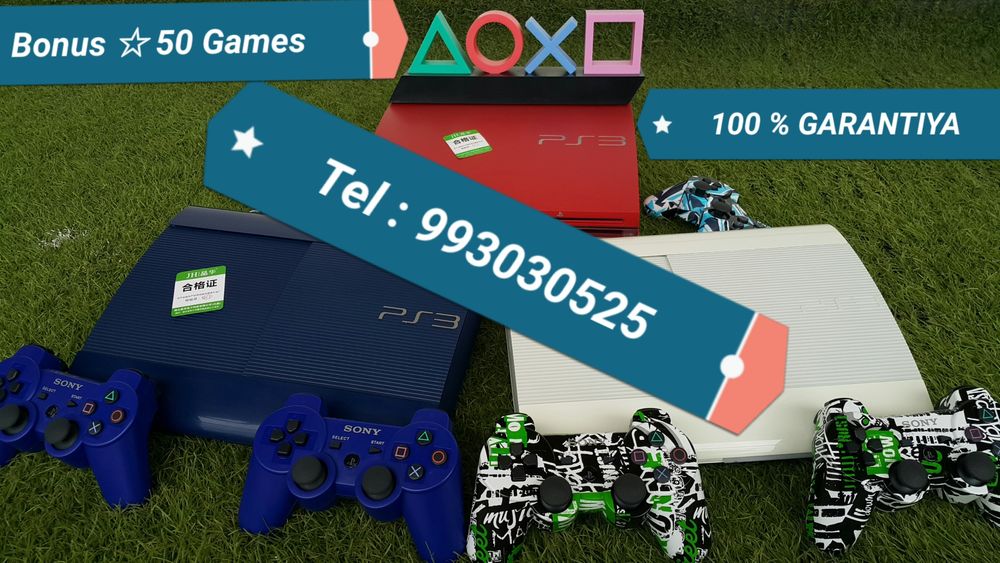 Playstation 3. Super Slim. Oxirgi MadeL. + 50 ta Games.