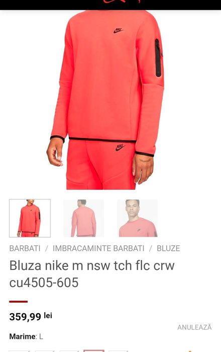 Bluza originala Nike, nouă, XS