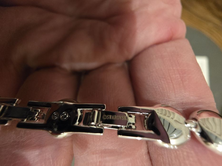 Set Swarovski argintiu