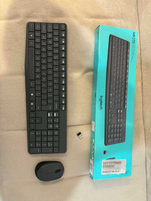 Kit tastatura si mouse wireless logitech MK235