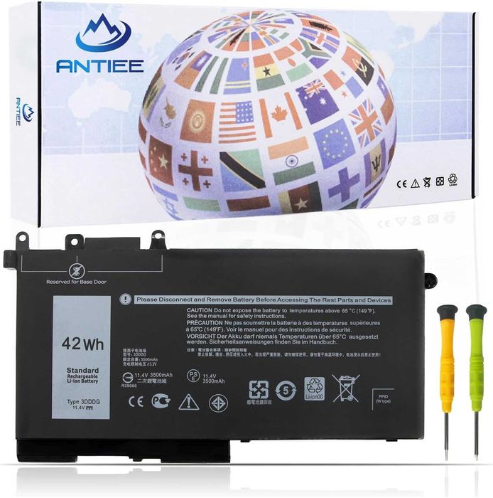 Батерия за лаптоп за Dell Latitude, тип 3DDDG, 42W