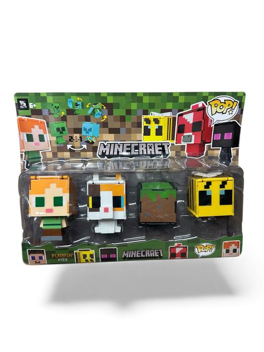 Minecraft Flippin’ Figs – Комплект фигурки 5 в 1 (POP! Style)