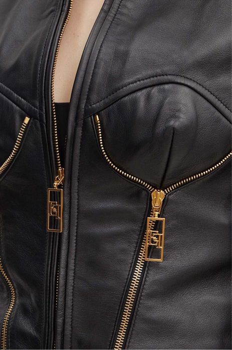 Кожено яке Elisabetta Franchi