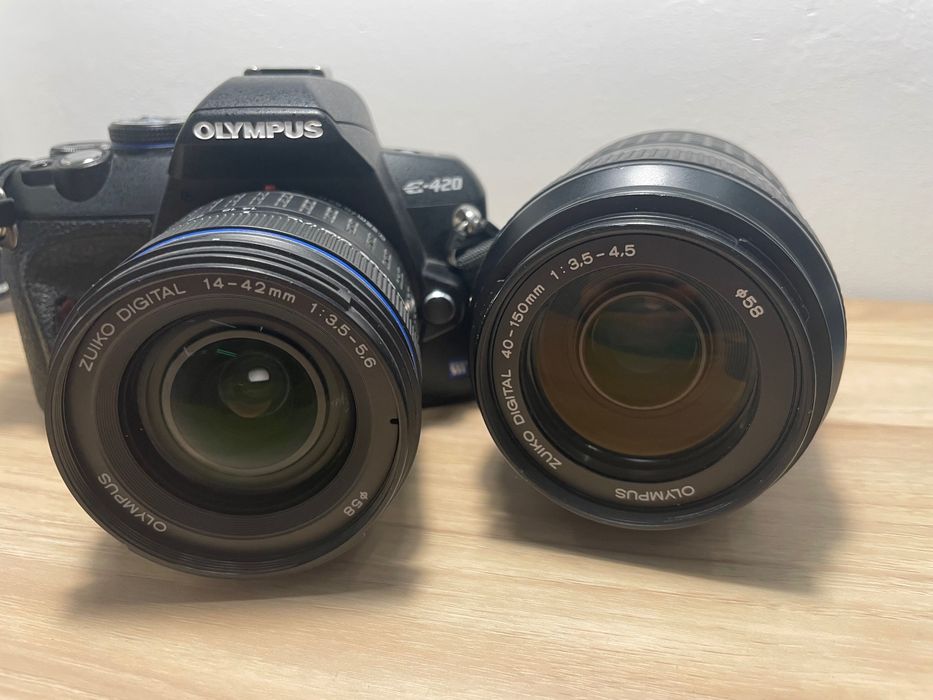 Olympus e420 e-420 si 2 obiective