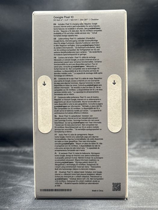 Google Pixel 10 / 256Gb / Obsidian / Sigilat