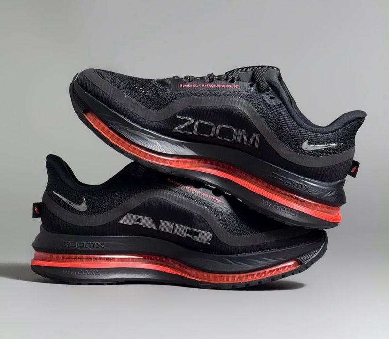 Нови мъжки маратонки Nike Pegasus premium black/ red