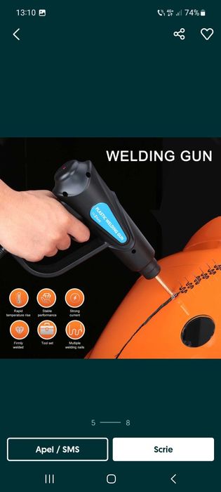 PISTOL -LIPIT( Plastic )-70w-(NOU)+400 Cleme