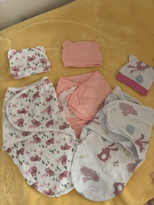 Бебешко гнездо, антистрес пелени и спално бельо за количка