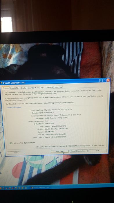 sistem P4 Acer Veriton